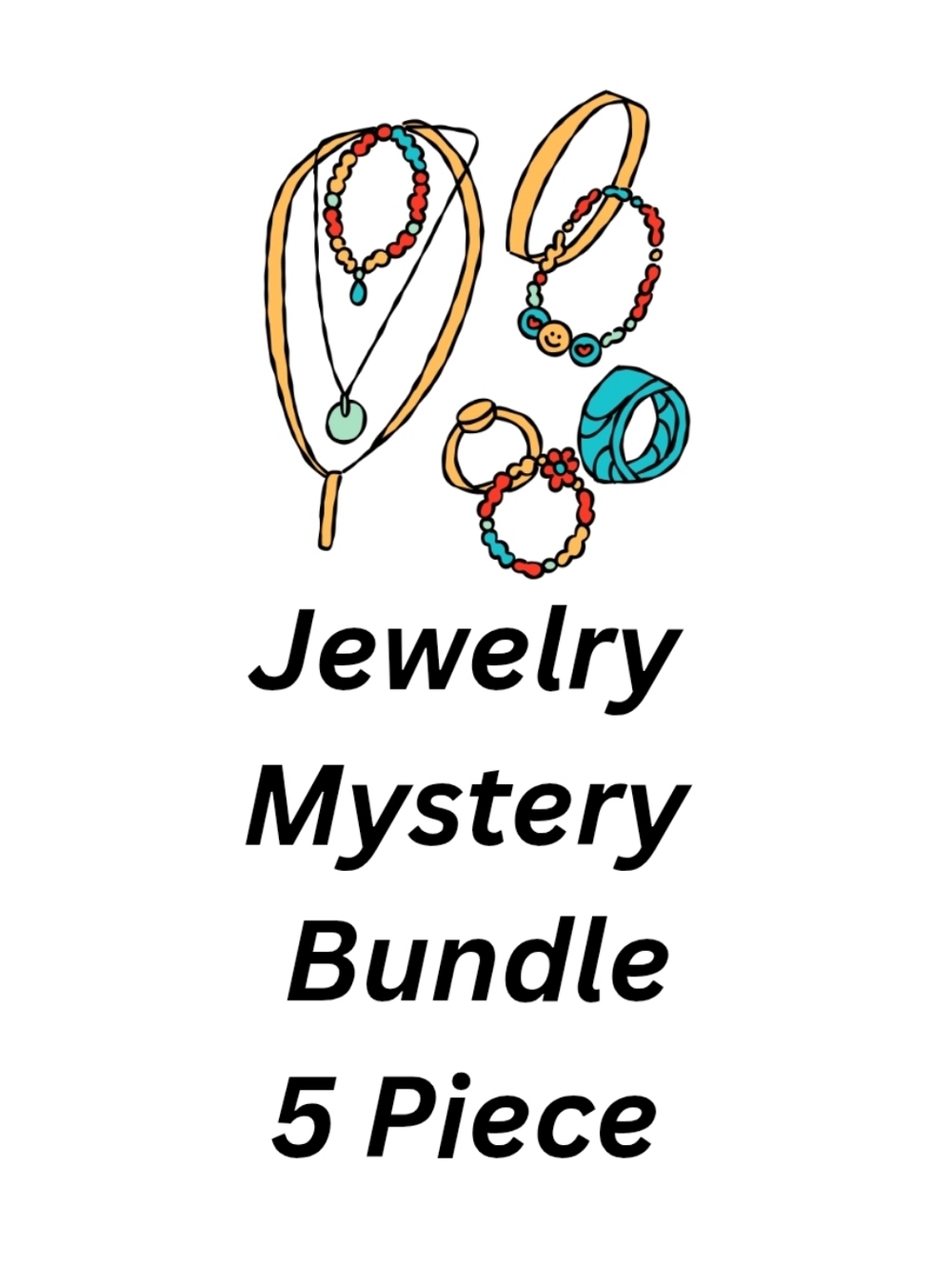 Jewelry Mystery Bundle, 5 Piece Handmade Womens Jewelry